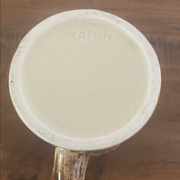 Vintage Ceramic Beer Stein Men Pipe Barrel Woods Made in Japan - Picture 6 of 8